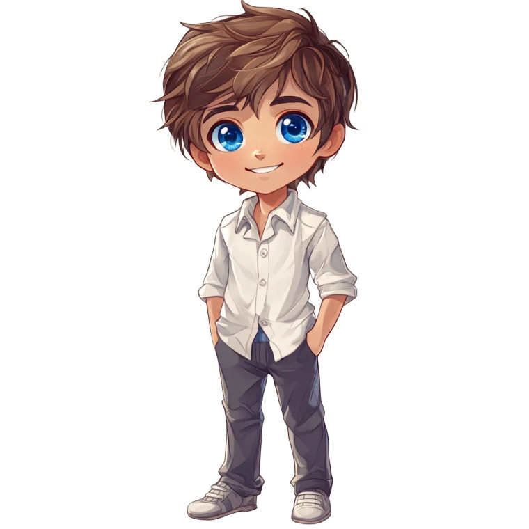 Chibi Prince V2 Vinyl Car Decal Sticker – Waterproof & UV-Resistant 8"
