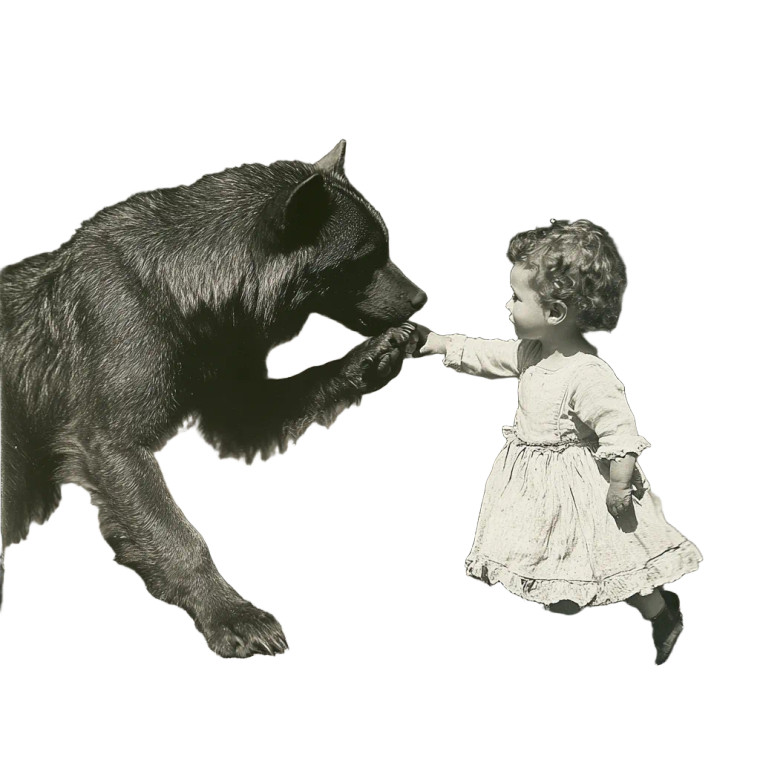 Child With Werewolf Vinyl Car Decal Sticker – Waterproof & UV-Resistant 8"