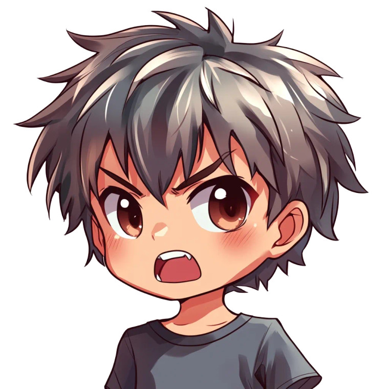 Chibi Anime Headshot Vinyl Car Decal Sticker – Waterproof & UV-Resistant 8"