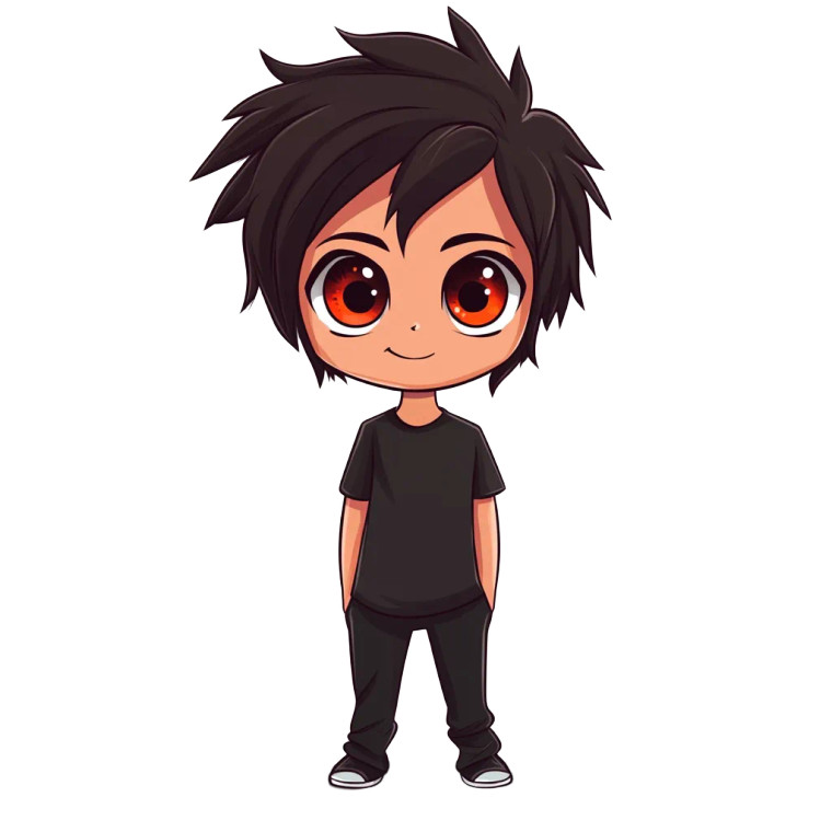 Cute Big-Eyed Character Vinyl Car Decal Sticker – Waterproof & UV-Resistant 8"