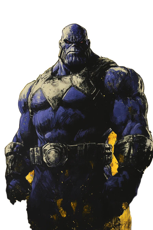 Darkseid Manga Gouache Vinyl Car Decal Sticker – Waterproof & UV-Resistant 8"