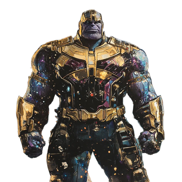 Thanos Power Cosmic Vinyl Car Decal Sticker – Waterproof & UV-Resistant 8"