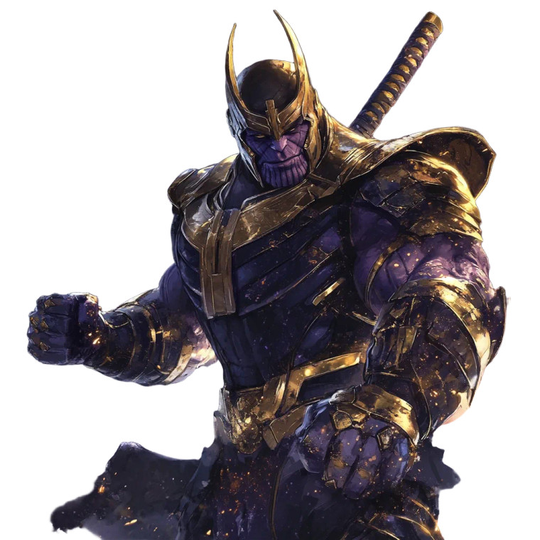 Thanos-Oni Fusion Vinyl Car Decal Sticker – Waterproof & UV-Resistant 8"