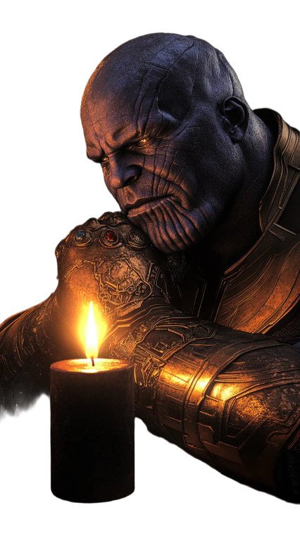 Thanos In Contemplation Vinyl Car Decal Sticker – Waterproof & UV-Resistant 8" Thanos In Contemplation Vinyl Car Decal Sticker – Waterproof & UV-Resistant 8"