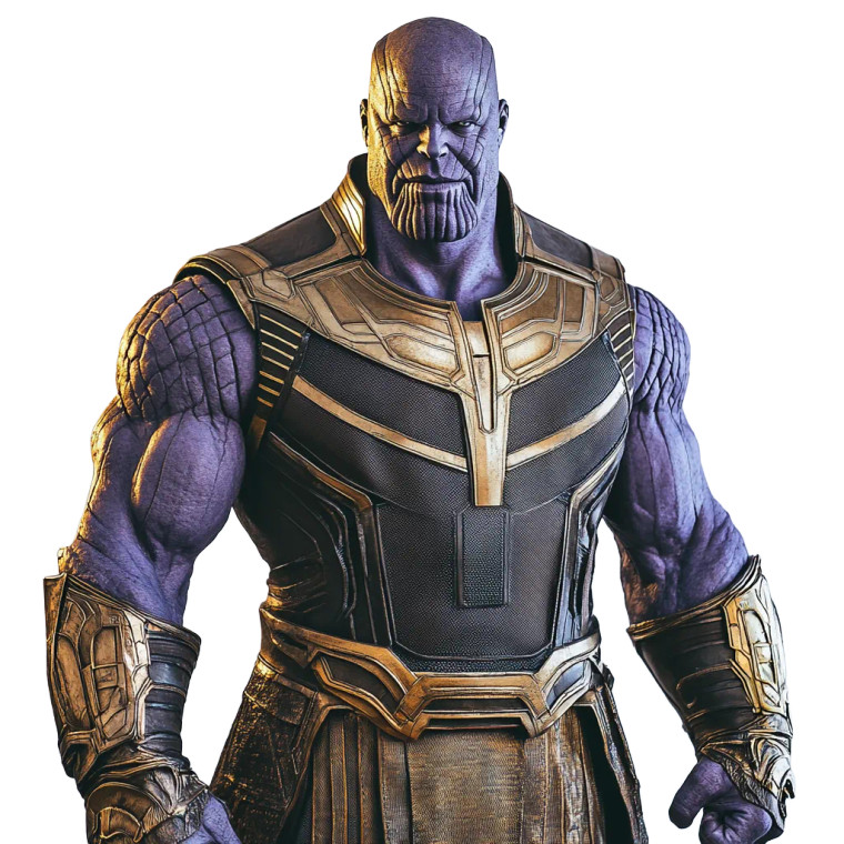 Thanos Portrait V2 Vinyl Car Decal Sticker – Waterproof & UV-Resistant 8"