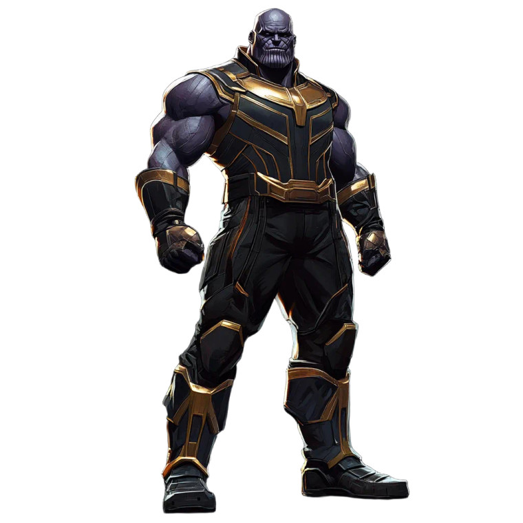 Thanos Marvel Rivals Vinyl Car Decal Sticker – Waterproof & UV-Resistant 8"