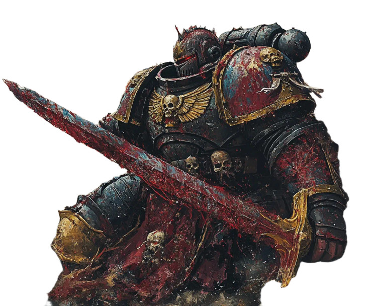 Wounded Space Marine Vinyl Car Decal Sticker – Waterproof & UV-Resistant 8"