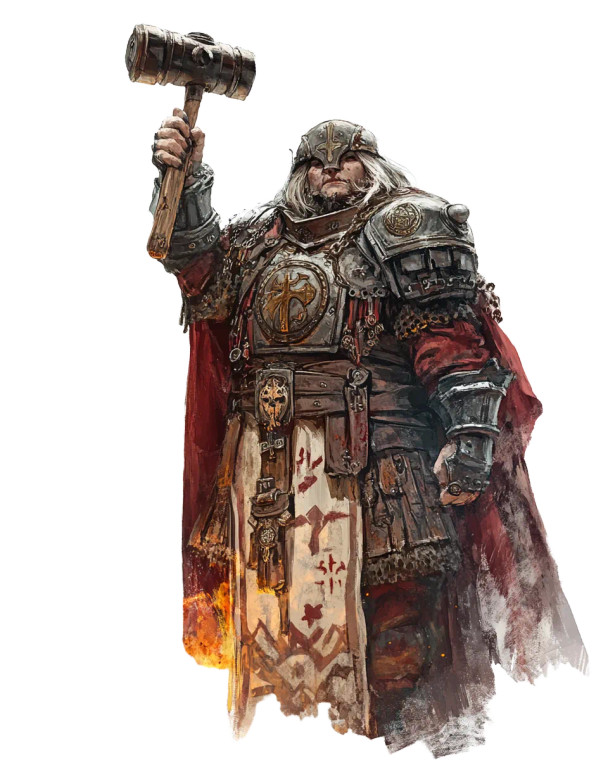 Fantasy Cleric Dwarf Vinyl Car Decal Sticker – Waterproof & UV-Resistant 8"