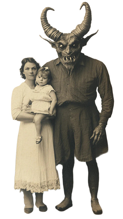 Evil Demon Portrait V3 Vinyl Car Decal Sticker – Waterproof & UV-Resistant 8"