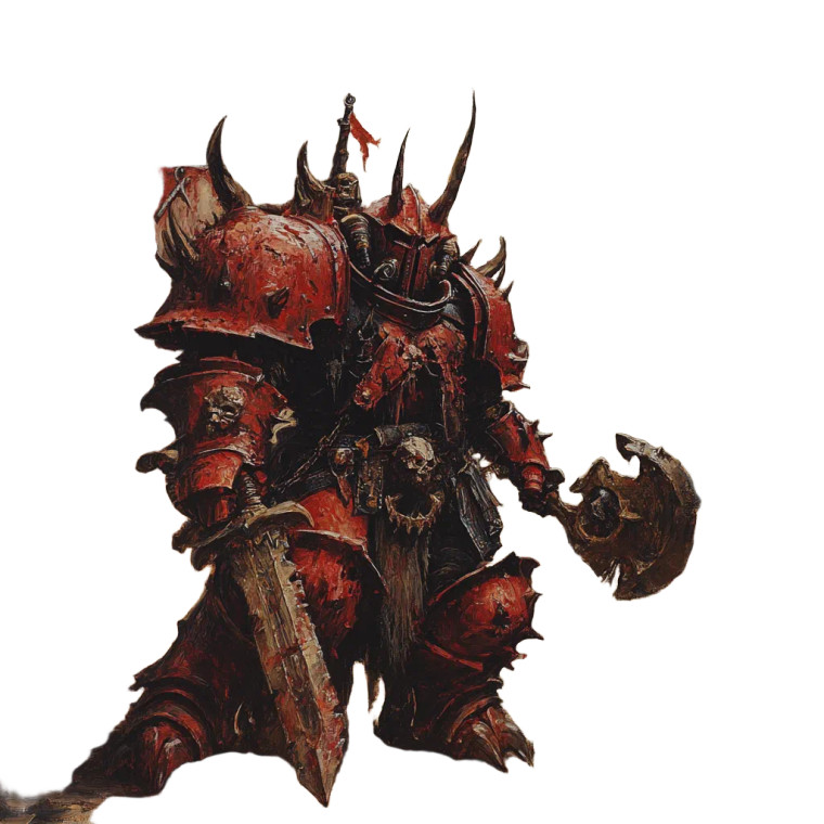 Khorne Bloodletter Vinyl Car Decal Sticker – Waterproof & UV-Resistant 8"