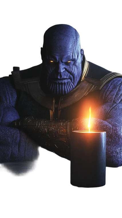 Thanos' Disapproval Vinyl Car Decal Sticker – Waterproof & UV-Resistant 8"