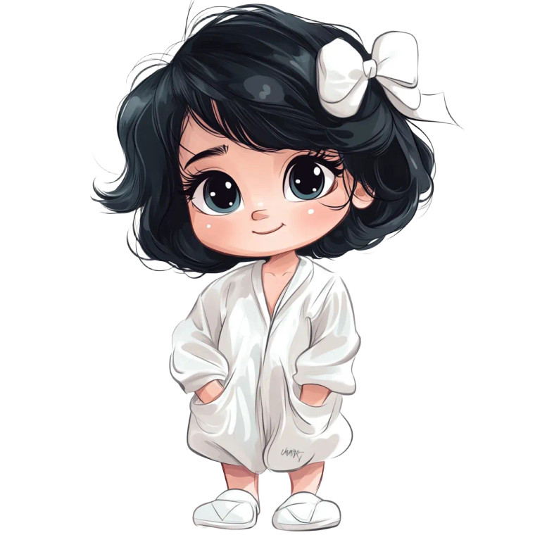 Baby Melody Illustration Vinyl Car Decal Sticker – Waterproof & UV-Resistant 8"