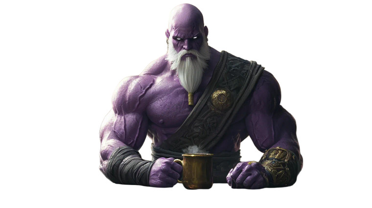 Purple Genasi Monk Vinyl Car Decal Sticker – Waterproof & UV-Resistant 8"