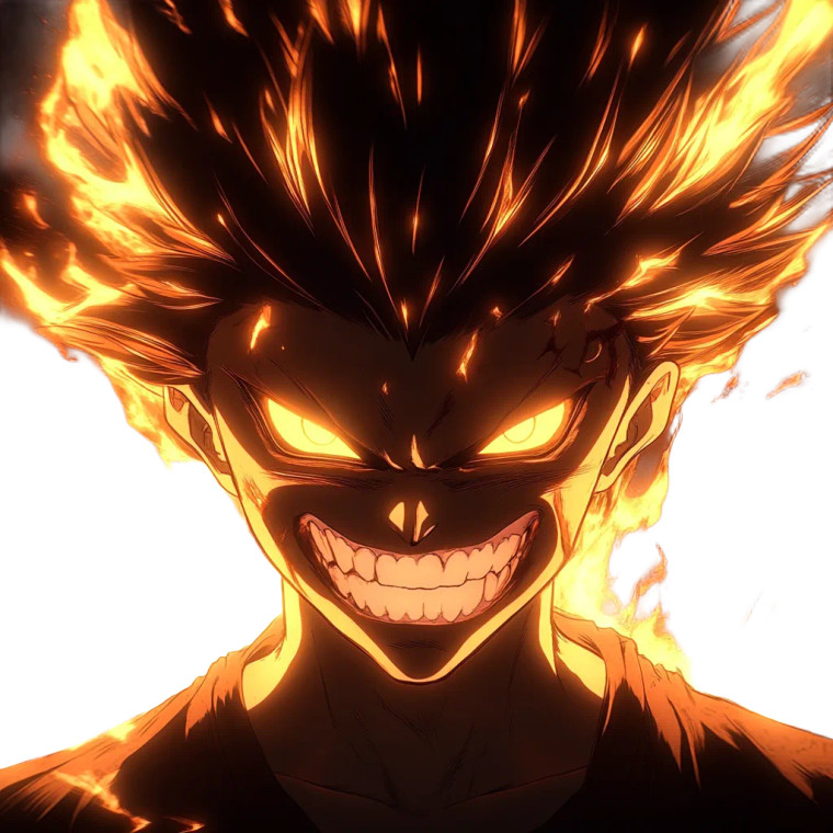 Evil Super Saiyan Vinyl Car Decal Sticker – Waterproof & UV-Resistant 8"