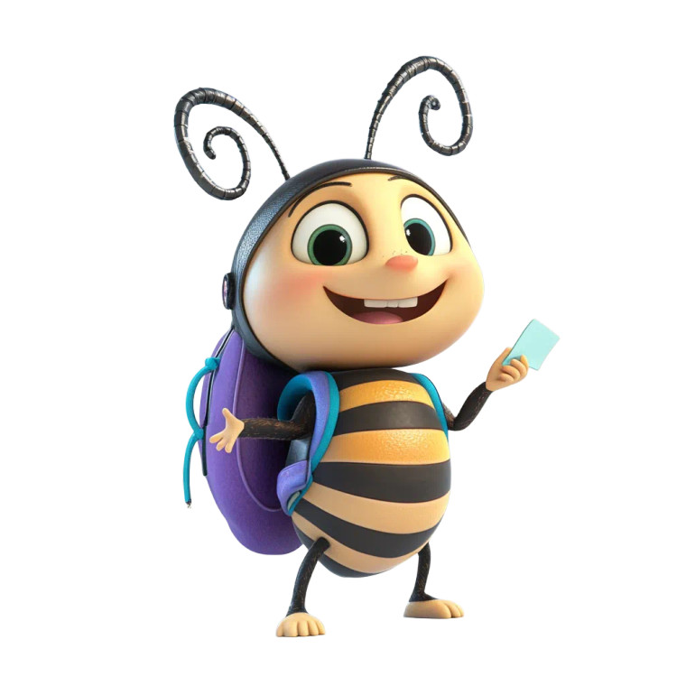 Cheerful Cartoon Flea Vinyl Car Decal Sticker – Waterproof & UV-Resistant 8"