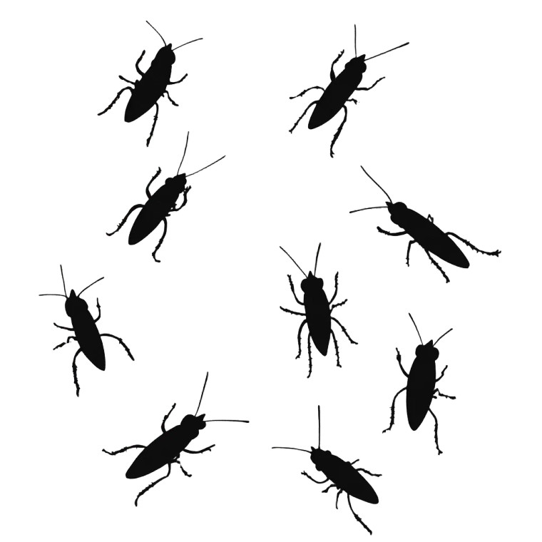 Silhouetted Crickets Walking Vinyl Car Decal Sticker – Waterproof & UV-Resistant 8"