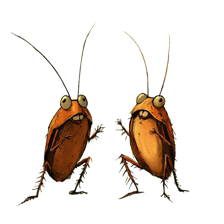 Talking Cockroaches Vinyl Car Decal Sticker – Waterproof & UV-Resistant 8"
