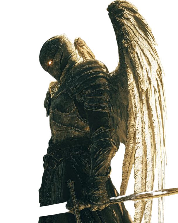 Angelic Knight Portrait Vinyl Car Decal Sticker – Waterproof & UV-Resistant 8"