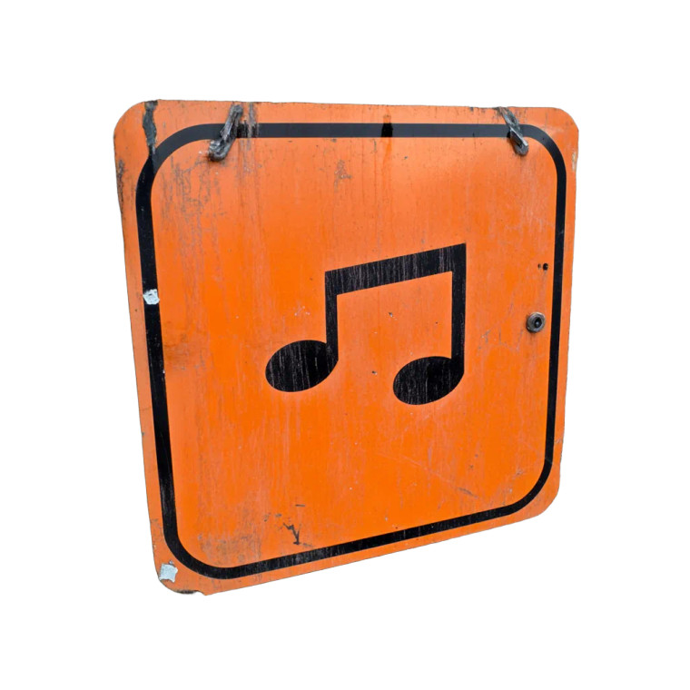 No Music Sign Vinyl Car Decal Sticker – Waterproof & UV-Resistant 8"