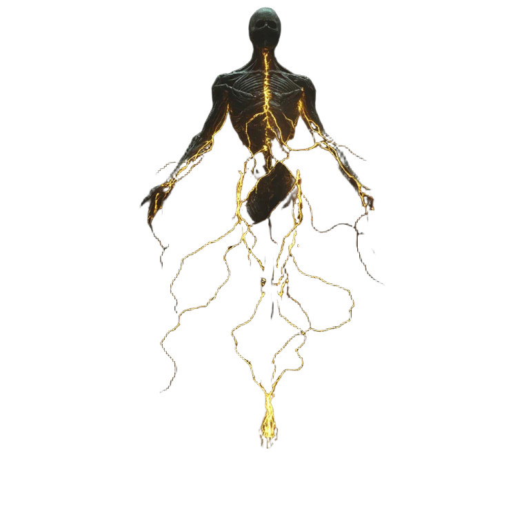 Golden Veined Figure Vinyl Car Decal Sticker – Waterproof & UV-Resistant 8"