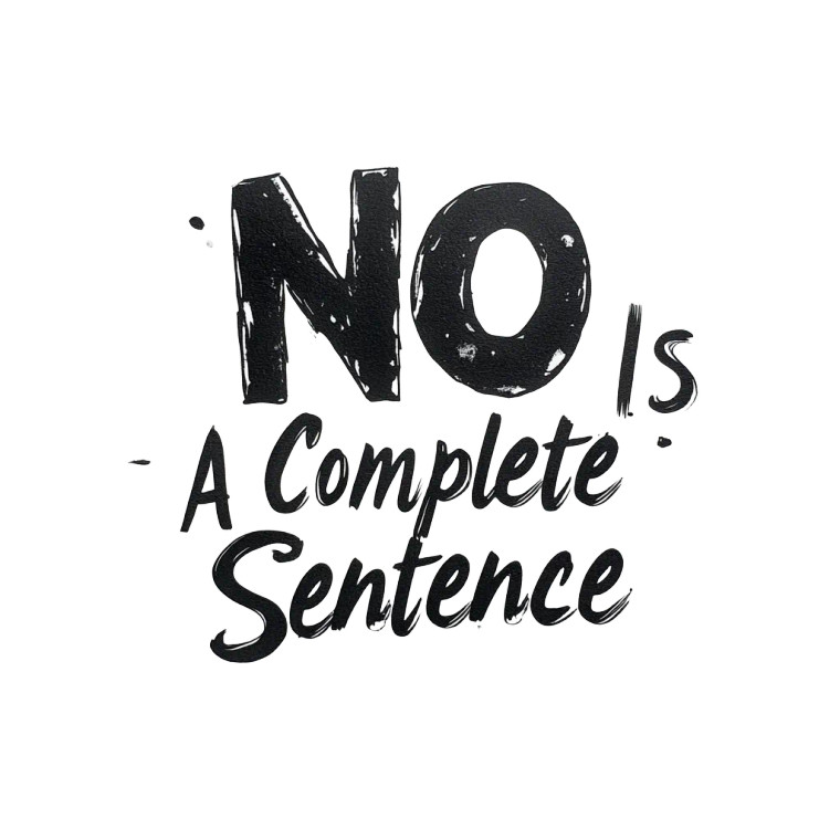 No Saying Vinyl Car Decal Sticker – Waterproof & UV-Resistant 8"