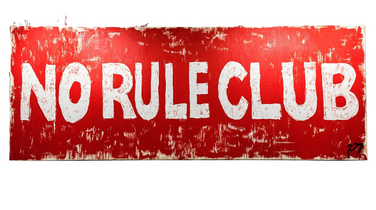 No Rule Club Vinyl Car Decal Sticker – Waterproof & UV-Resistant 8"