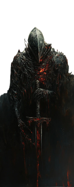 Melted Knight Art Vinyl Car Decal Sticker – Waterproof & UV-Resistant 8"