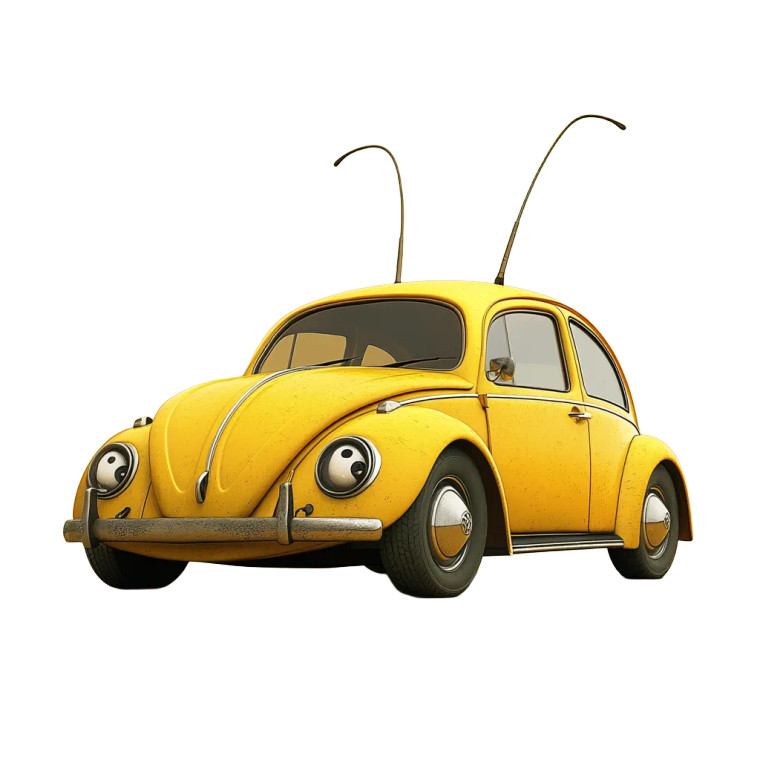 Bug-Like Vw Beetle Vinyl Car Decal Sticker – Waterproof & UV-Resistant 8"