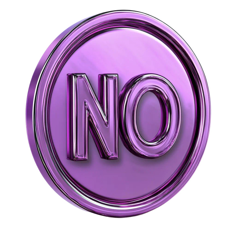 No Bonus Sign Vinyl Car Decal Sticker – Waterproof & UV-Resistant 8"