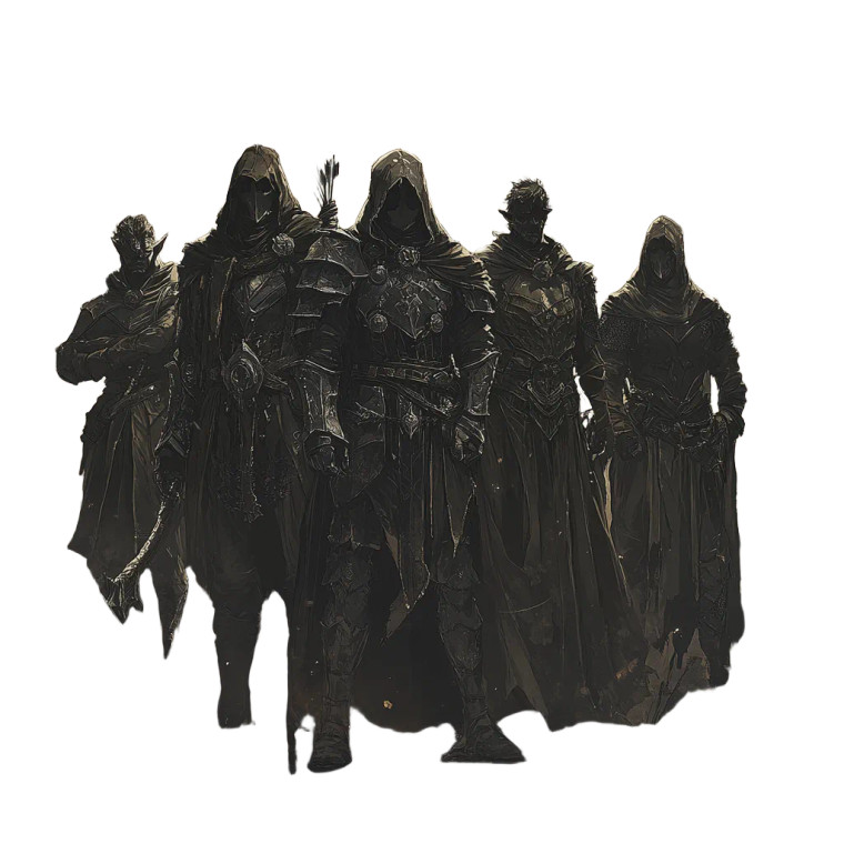 Dark Fantasy Heroes Vinyl Car Decal Sticker – Waterproof & UV-Resistant 8"