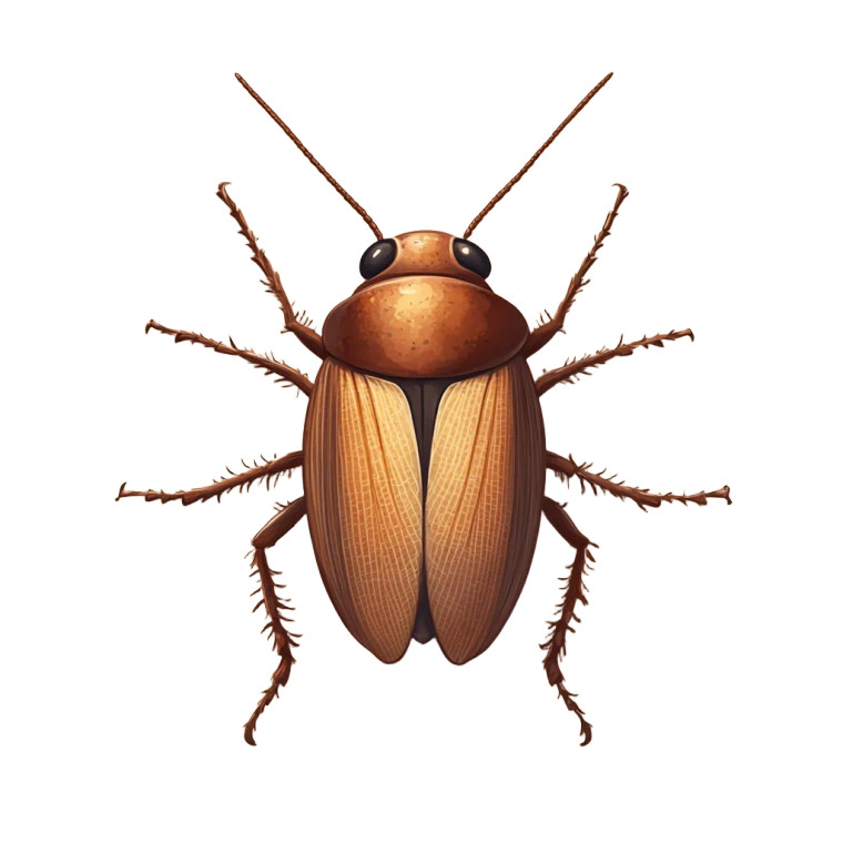 Cute Cockroach Icon Vinyl Car Decal Sticker – Waterproof & UV-Resistant 8"