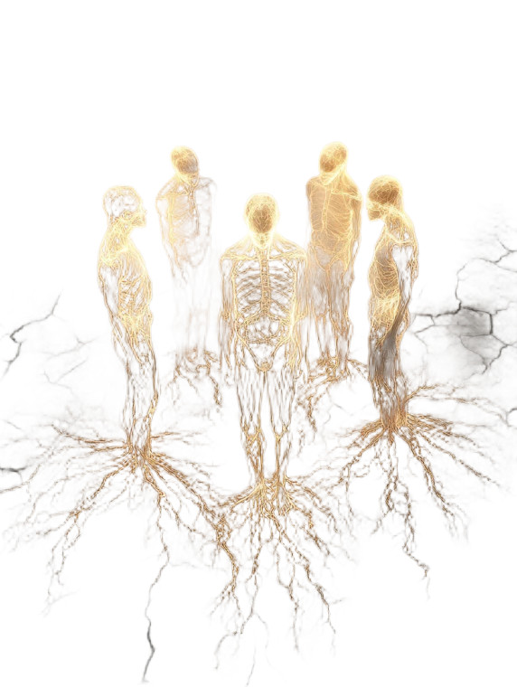 Glowing Vein Figures Vinyl Car Decal Sticker – Waterproof & UV-Resistant 8"