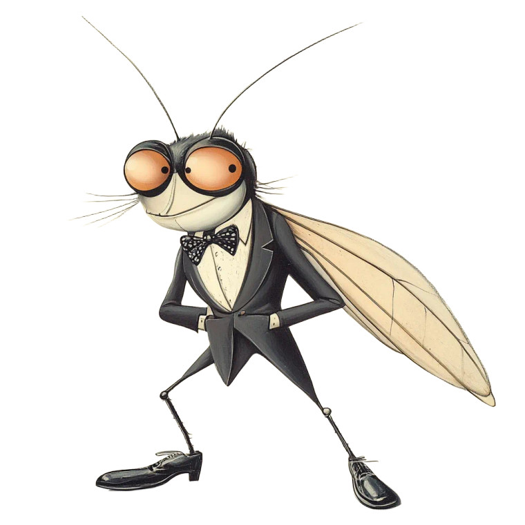 Dapper Cricket Vinyl Car Decal Sticker – Waterproof & UV-Resistant 8"