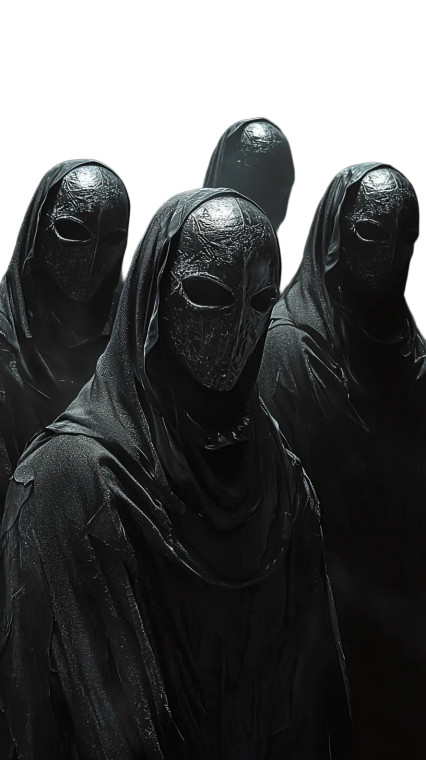 Menacing Death Eaters Vinyl Car Decal Sticker – Waterproof & UV-Resistant 8"