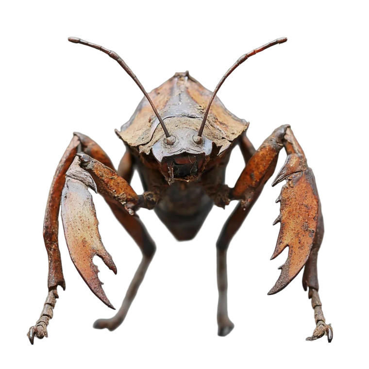 Rusty Metallic Insect Vinyl Car Decal Sticker – Waterproof & UV-Resistant 8"