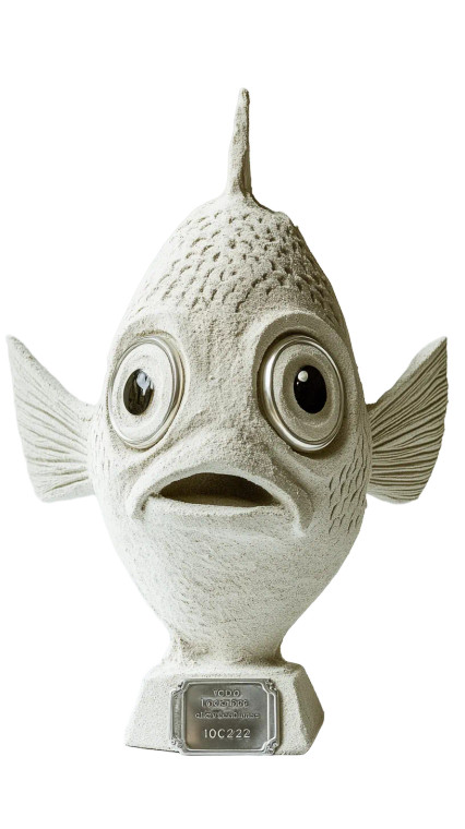 Sand Sculpture Fish Vinyl Car Decal Sticker – Waterproof & UV-Resistant 8"