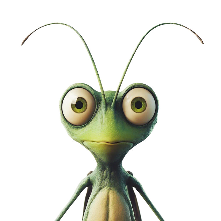 Lazy Locust Vinyl Car Decal Sticker – Waterproof & UV-Resistant 8"