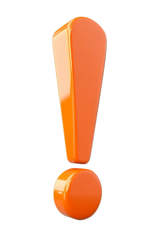 Giant Exclamation Mark Vinyl Car Decal Sticker – Waterproof & UV-Resistant 8"