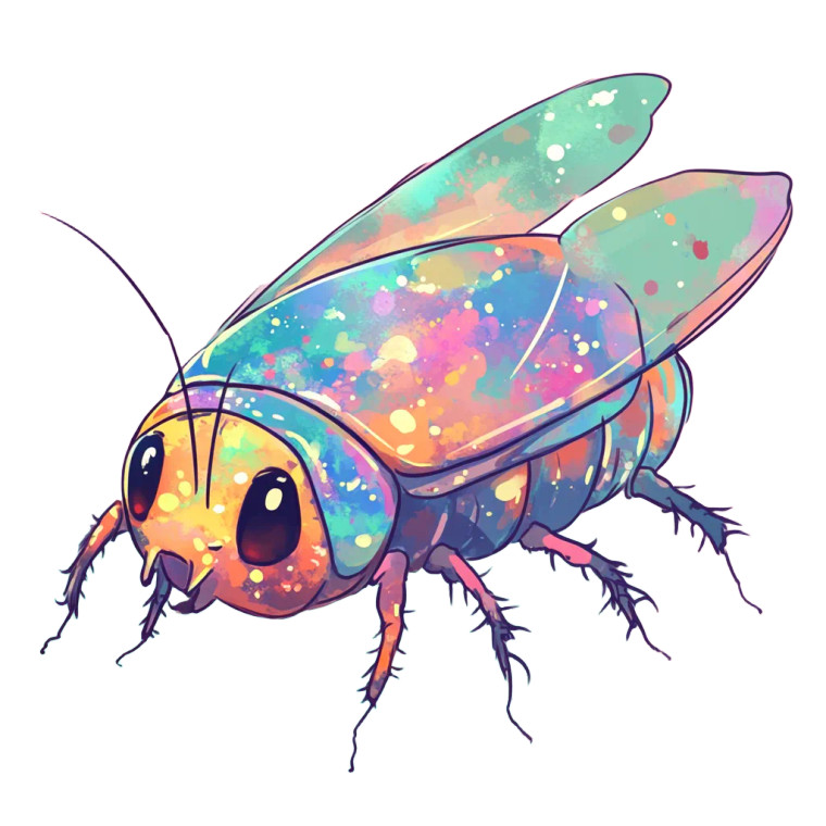 Nyan Cockroach Vinyl Car Decal Sticker – Waterproof & UV-Resistant 8"