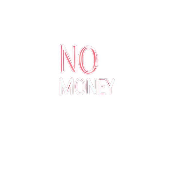 No Money Sign Vinyl Car Decal Sticker – Waterproof & UV-Resistant 8"