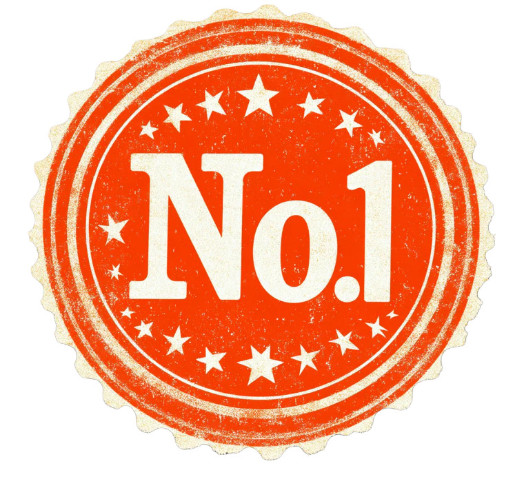 No. 1 Stamp Vinyl Car Decal Sticker – Waterproof & UV-Resistant 8"