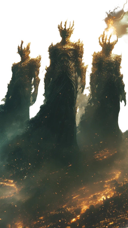 Towering Demons' Wrath Vinyl Car Decal Sticker – Waterproof & UV-Resistant 8"