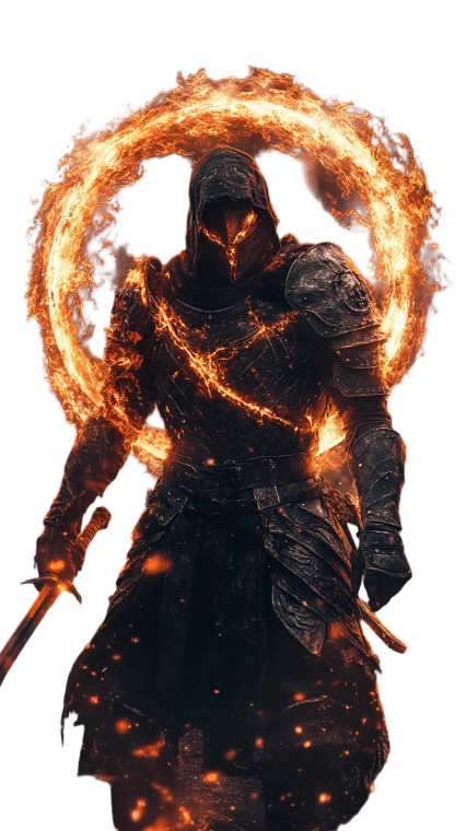 Dark Fantasy Warrior V13 Vinyl Car Decal Sticker – Waterproof & UV-Resistant 8"