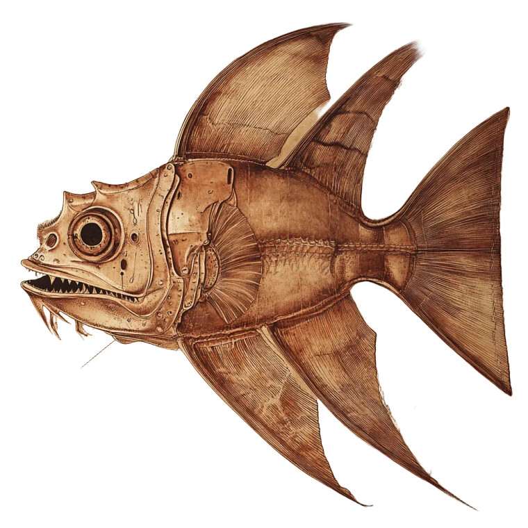 Batfish Diagram Vinyl Car Decal Sticker – Waterproof & UV-Resistant 8"