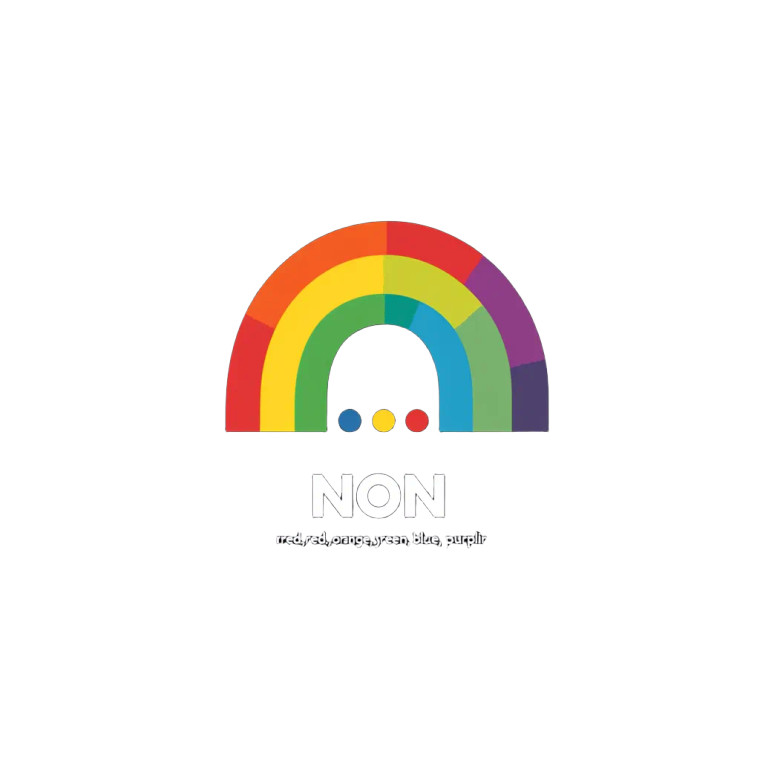 Non Rainbow Logo Vinyl Car Decal Sticker – Waterproof & UV-Resistant 8"