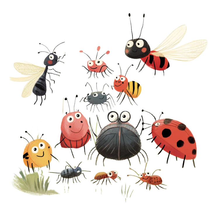 Bugs' Gathering Vinyl Car Decal Sticker – Waterproof & UV-Resistant 8"