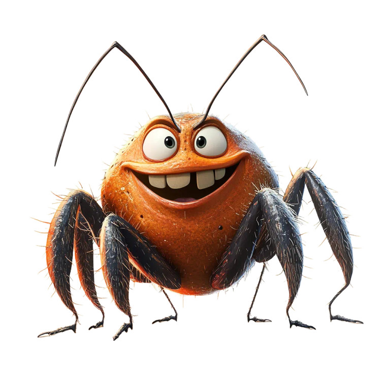 Villainous Tick Vinyl Car Decal Sticker – Waterproof & UV-Resistant 8"