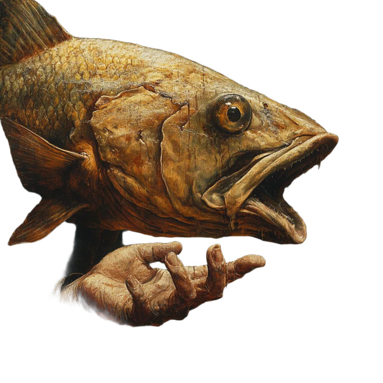 Advanced Fishman Vinyl Car Decal Sticker – Waterproof & UV-Resistant 8"