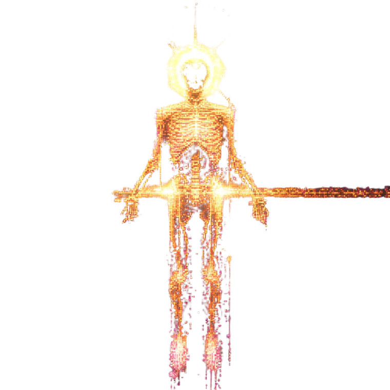 Auric Skeleton Figure Vinyl Car Decal Sticker – Waterproof & UV-Resistant 8"