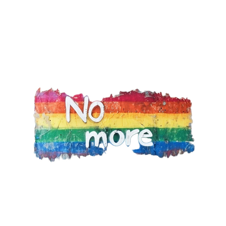 Rainbow Graffiti Message Vinyl Car Decal Sticker – Waterproof & UV-Resistant 8"